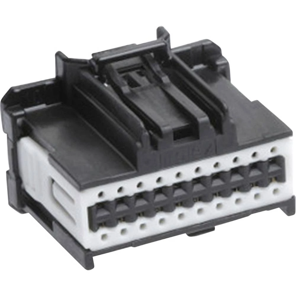 Molex 347290080 Stac64 Receptacle Housing, 8 Circuits, Dual Row, Polarization A, Black, Tray slika