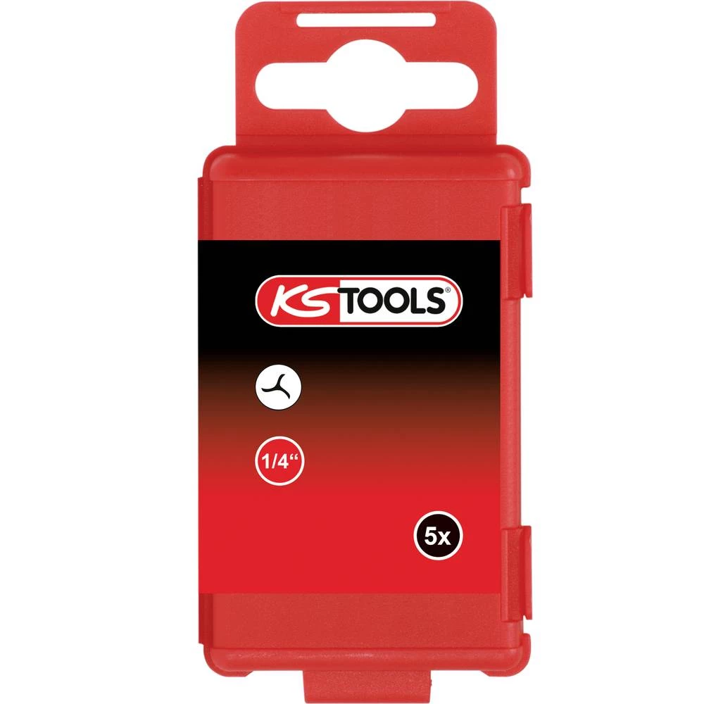 KS Tools 911.8386 Tri-Wing bit specijalni čelik poniklovani E 6.3 5 kom. slika