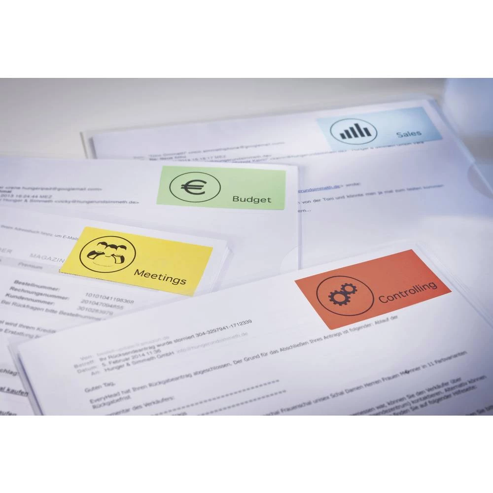 Avery-Zweckform 3456 Etikete 105 x 48 mm Papir Crvena 400 ST Trajno Univerzalne naljepnice Tinta, Laser, Kopija slika