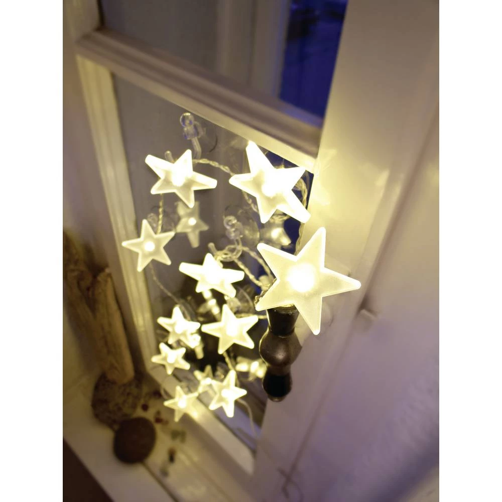 Hellum 570410 svjetlosni lanac na baterije zvijezda unutra baterijski pogon Broj žarulja 10 LED slika