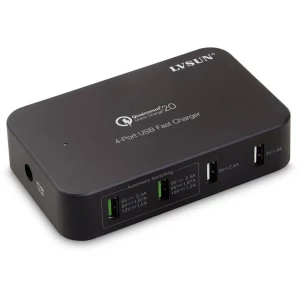 LVSUN Smart 4-Port LS-Q4U USB stanica za punjenje Utičnica, Osobno vozilo, Teretno vozilo Izlazna struja maks. 10200 mA 4 x Žens slika