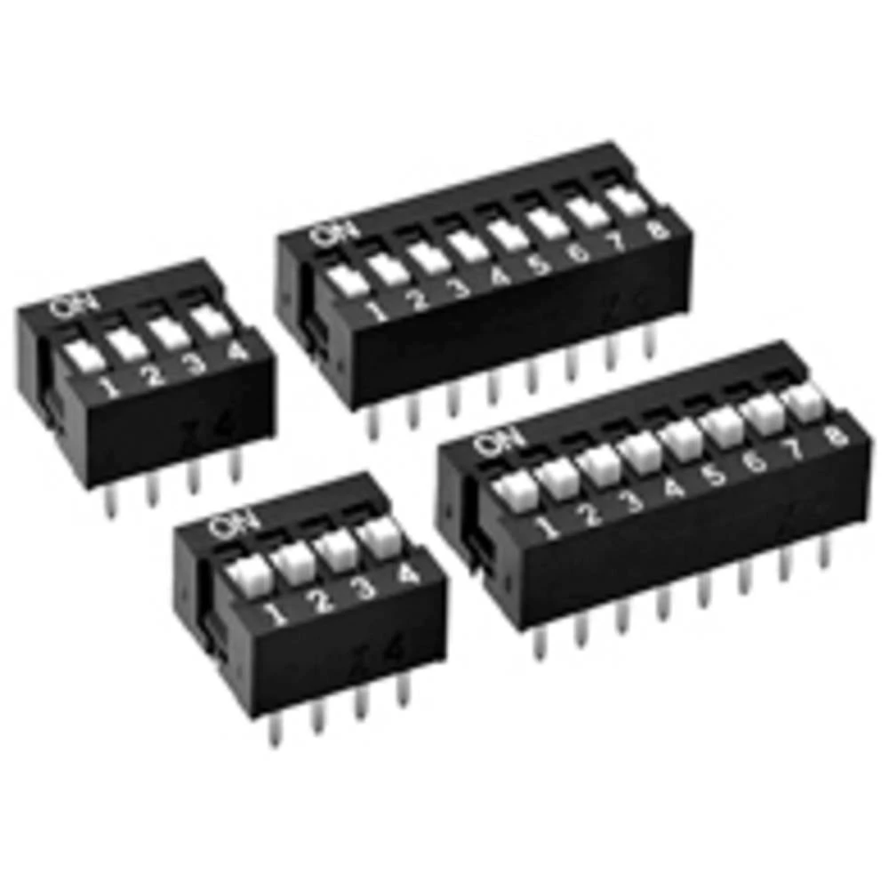 Omron dip prekidač Broj polova (broj) 2 THT 1 St. Bag slika