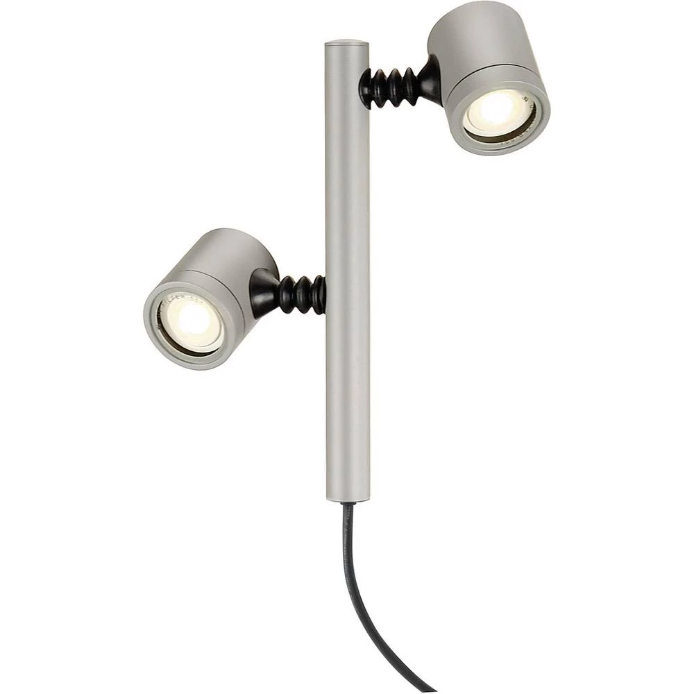 Vanjska stojeća LED svjetiljka New Myra 2 SLV GU10 9 W 233184 srebrno-siva slika