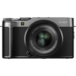 Sistemska kamera Fujifilm X-A7 Uklj. akumulator 24.2 MPix Crna, Antracitna boja 4K-Video, Zaslon osjetljiv na dodir, Bluetooth,