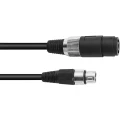 Omnitronic 3022050N XLR priključni kabel [1x XLR utikač 3-polni - 1x XLR utičnica 3-polna] 5.00 m crna slika