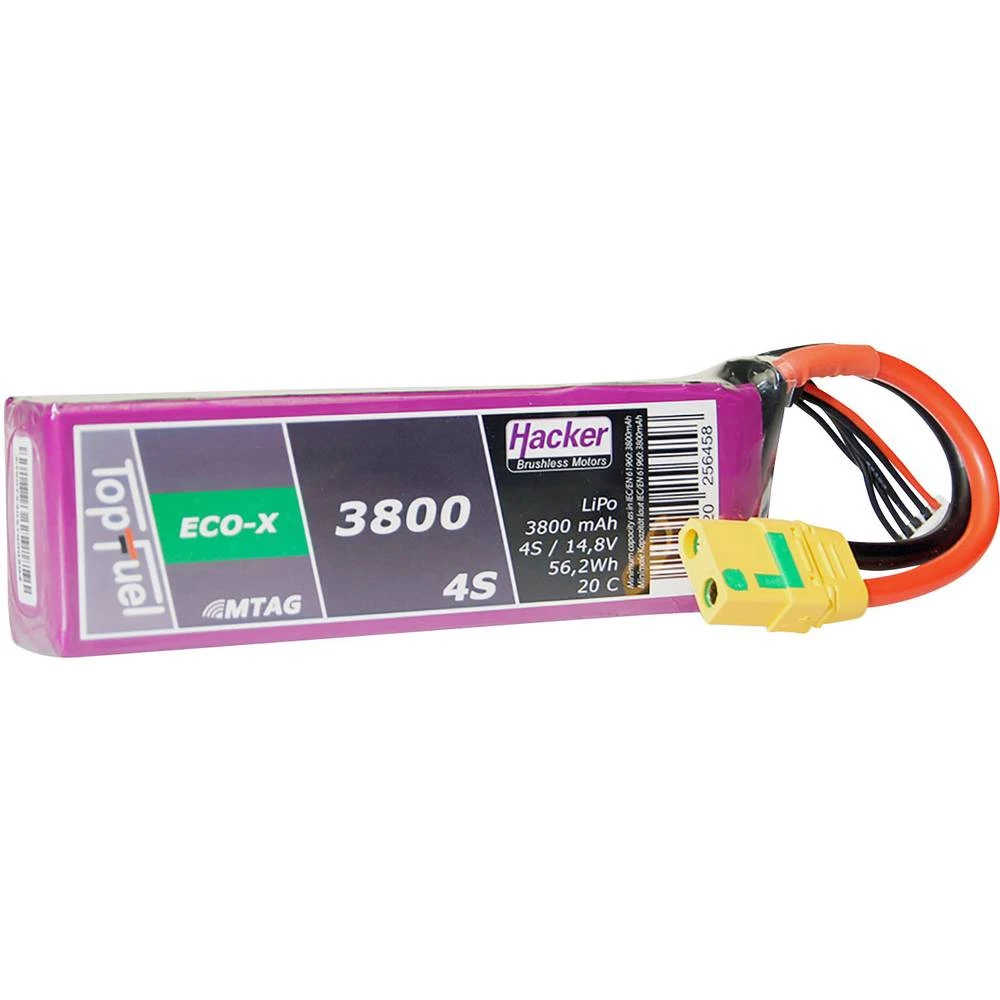 LiPo akumulatorski paket za modele 14.8 V 3800 mAh Broj ćelija: 4 20 C Hacker Softcase XT90 slika