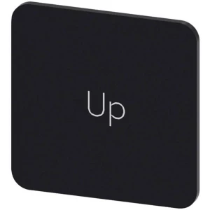 Siemens 3SU1900-0AF16-0DL0 ploča za natpise kvadratan (Š x V) 22 mm x 22 mm Up crna, bijela 10 St. slika