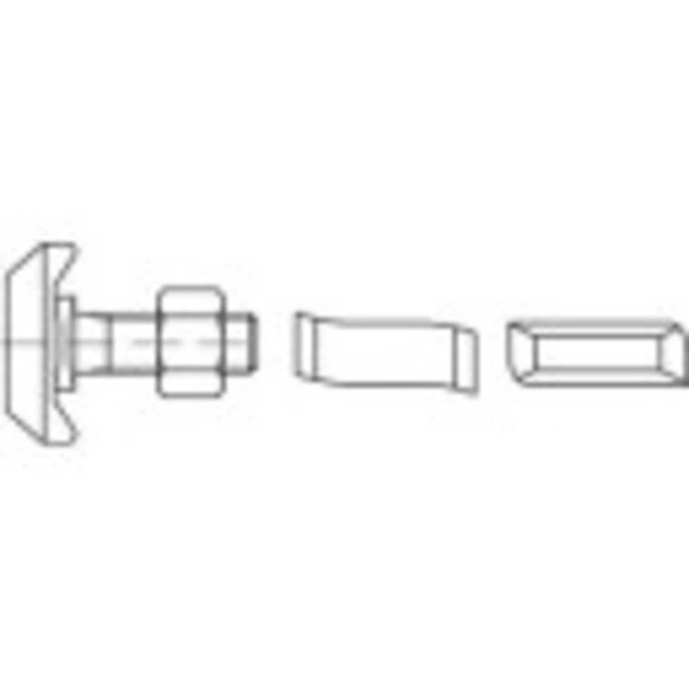 Alstertaler Schrauben & Präzisionsteile 1070235 vijak s čekić glavom M16 100 mm 88940 nehrđajući čelik A4 10 St. slika