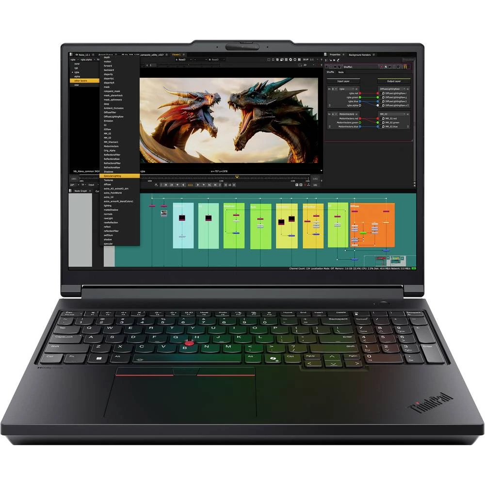 Lenovo Notebook radna stanica "ThinkPad P16 G3" 40.6 cm (16 palac) WUXGA Intel® Core™ Ultra 9 275HX 96 GB RAM 1 TB SSD n slika