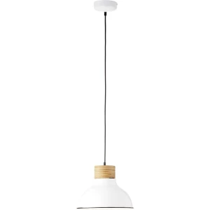 Viseća svjetiljka LED E27 40 W Brilliant Pullet 93791/05 Bijela, Drvo (svijetlo) slika