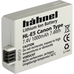 Kamera-akumulator Hähnel Zamjenjuje originalnu akU. bateriju LP-E5 7.4 V 1000 mAh HL-E5 slika