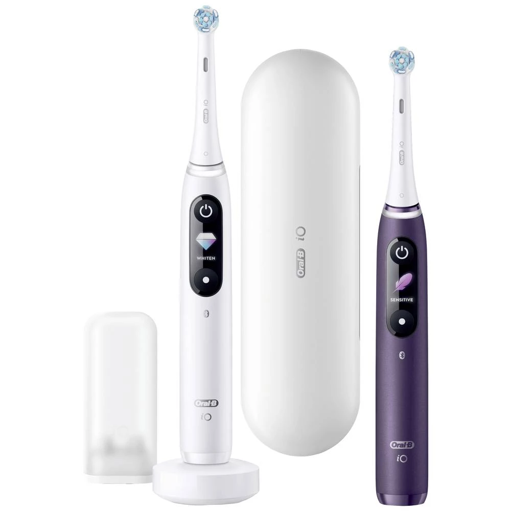 Oral-B iO Series 8 80338220 električna četkica za zube rotirajuća/oscilirajuća bijela, ljubičasta slika