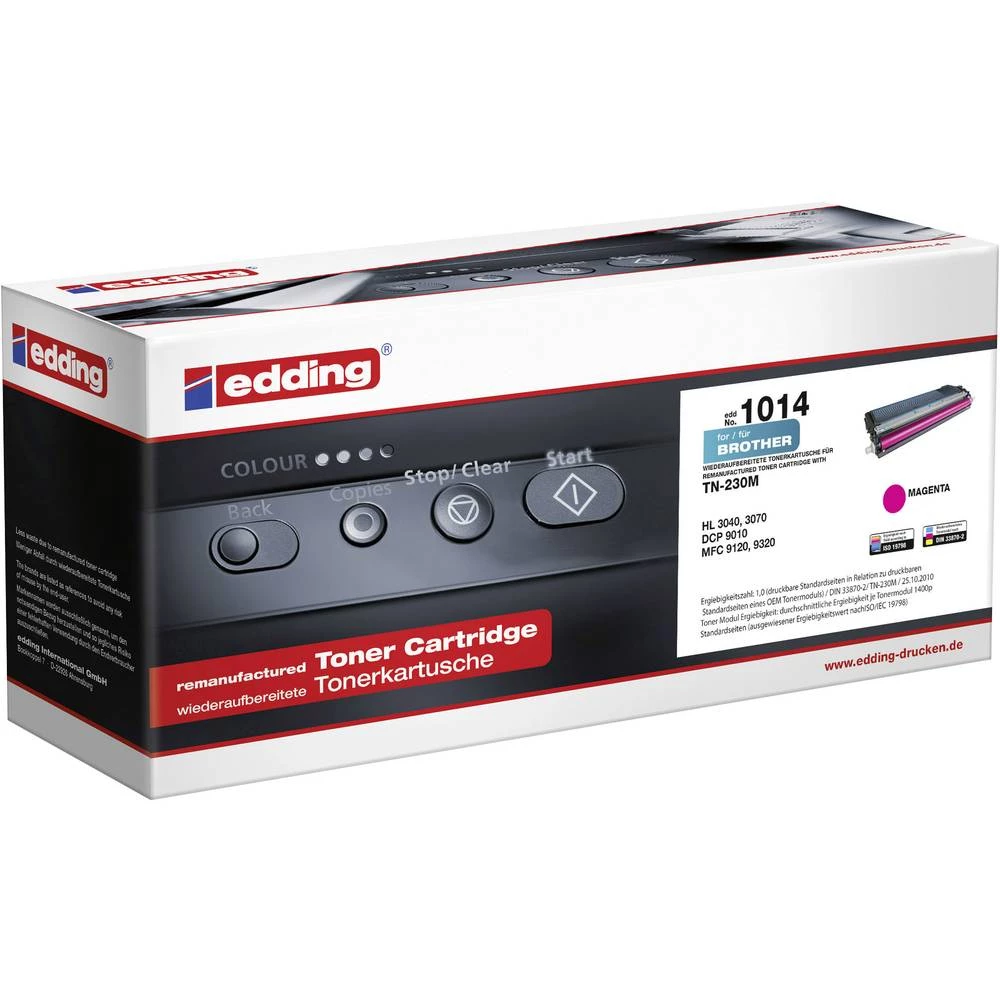 Edding Toner Zamijena Brother TN-230M, TN230M Kompatibilan Purpurno crven 1400 Stranica edding 1014 slika