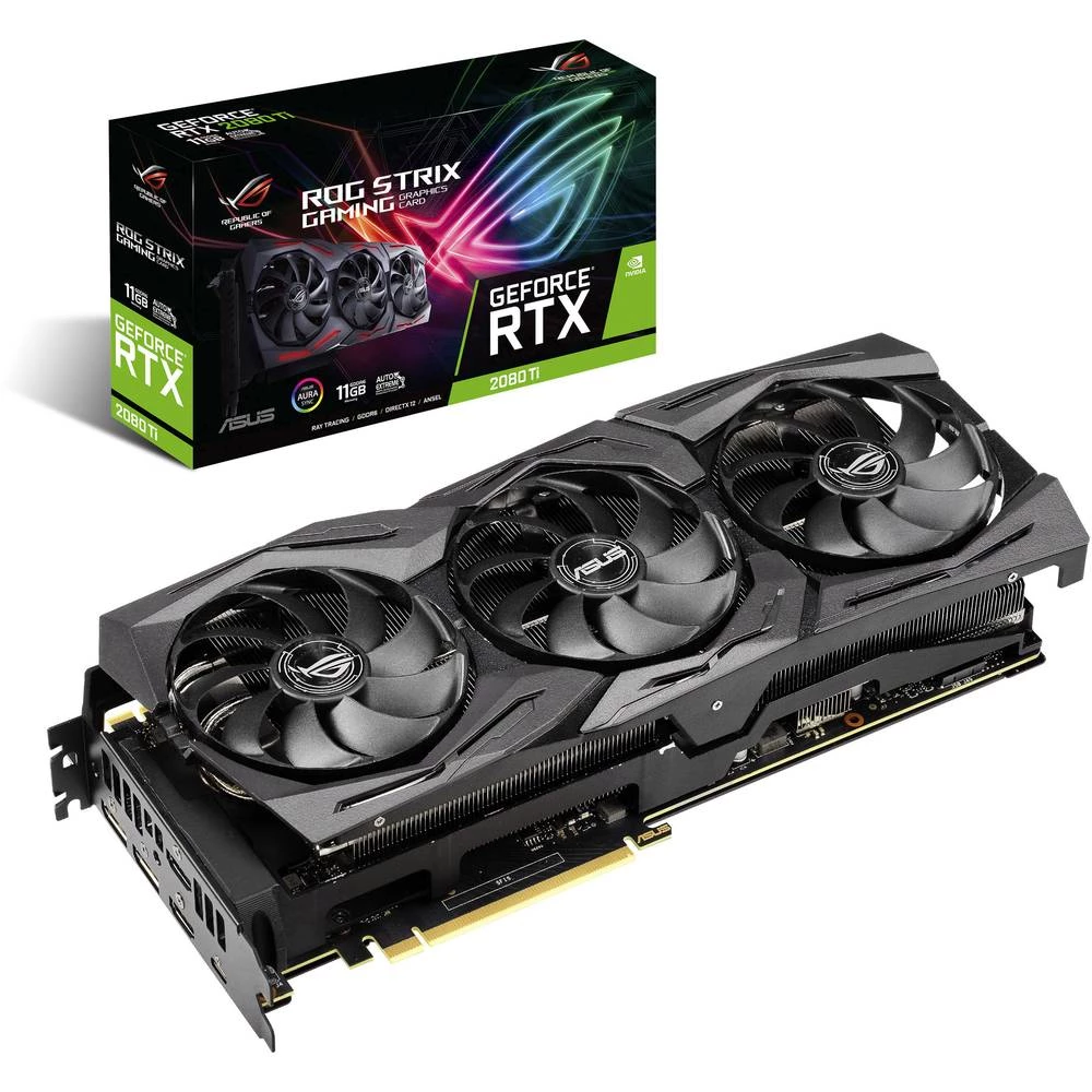 Grafička kartica Asus Nvidia GeForce RTX2080 Ti Gaming 11 GB GDDR6-RAM PCIe x16 HDMI&trade;, DisplayPort, USB-C&trade; slika