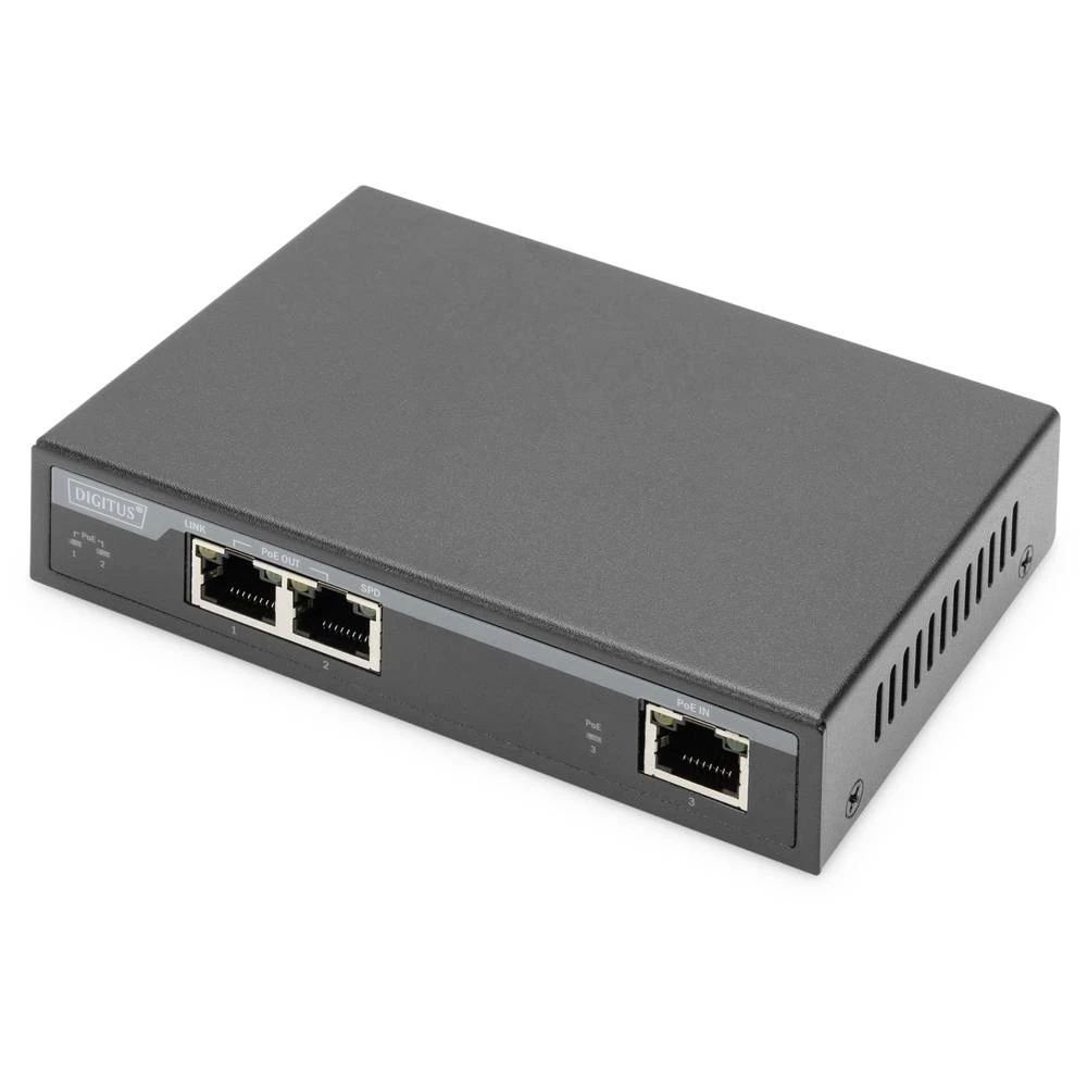 Digitus DN-95127-1 PoE ekstender 1 GBit/s IEEE 802.3af (12.95 W), IEEE 802.3at (25.5 W), IEEE 802.3bt, IEEE802.3af (15.4 W), IEEE802.3at (30 W) slika