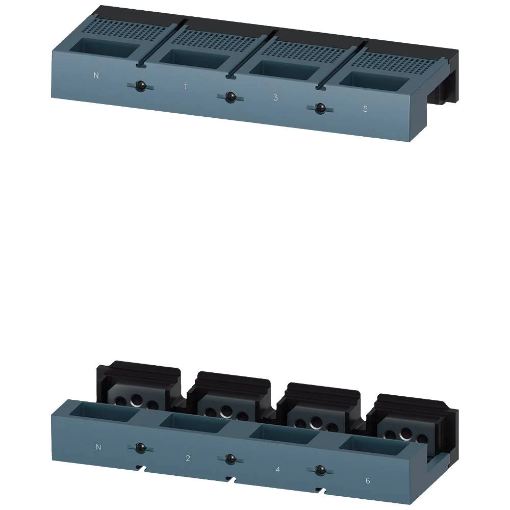 Vijčani plosnati spoj 4kom. Inčna ploča s navojem, gornji i donji poklopac Pristup... Siemens 3VA9674-0QA00 #####Flachanschluss 1 St. slika