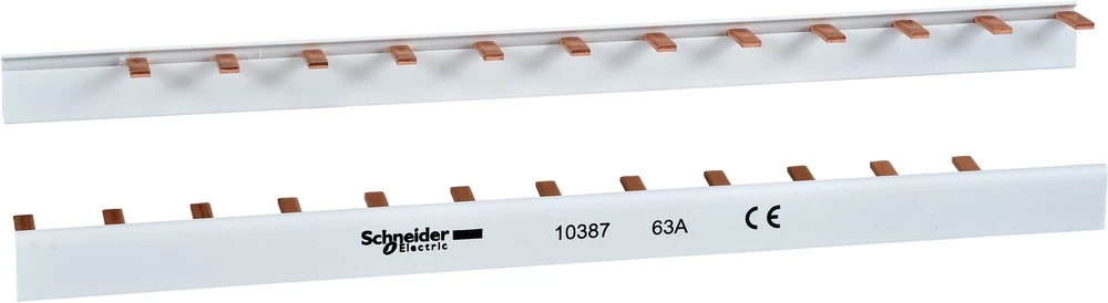 Fazna šina Svijetlosiva 1-polni 10 mm&sup2; 63 A 230 V/AC Schneider Electric 10387 slika