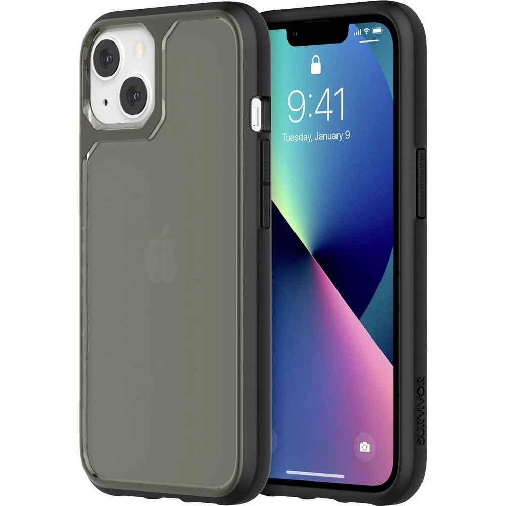 Griffin  Survivor Strong Case  stražnji poklopac za mobilni telefon  Apple  IPhone 13  crna, prozirna slika