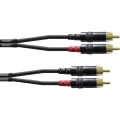 Audio Adapter cable [2x Muški cinch konektor - 2x Muški cinch konektor] 6 m Crna Cordial slika