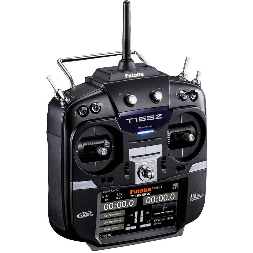 Futaba T16SZ Potless Ručni daljinski upravljač 2,4 GHz Broj kanala: 16 Uklj. prijemnik slika