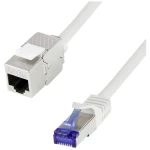 LogiLink CC5102S RJ45 mrežni kabel, Patch kabel CAT 6a S/FTP 15 m siva sa zaštitom za nosić 1 St.
