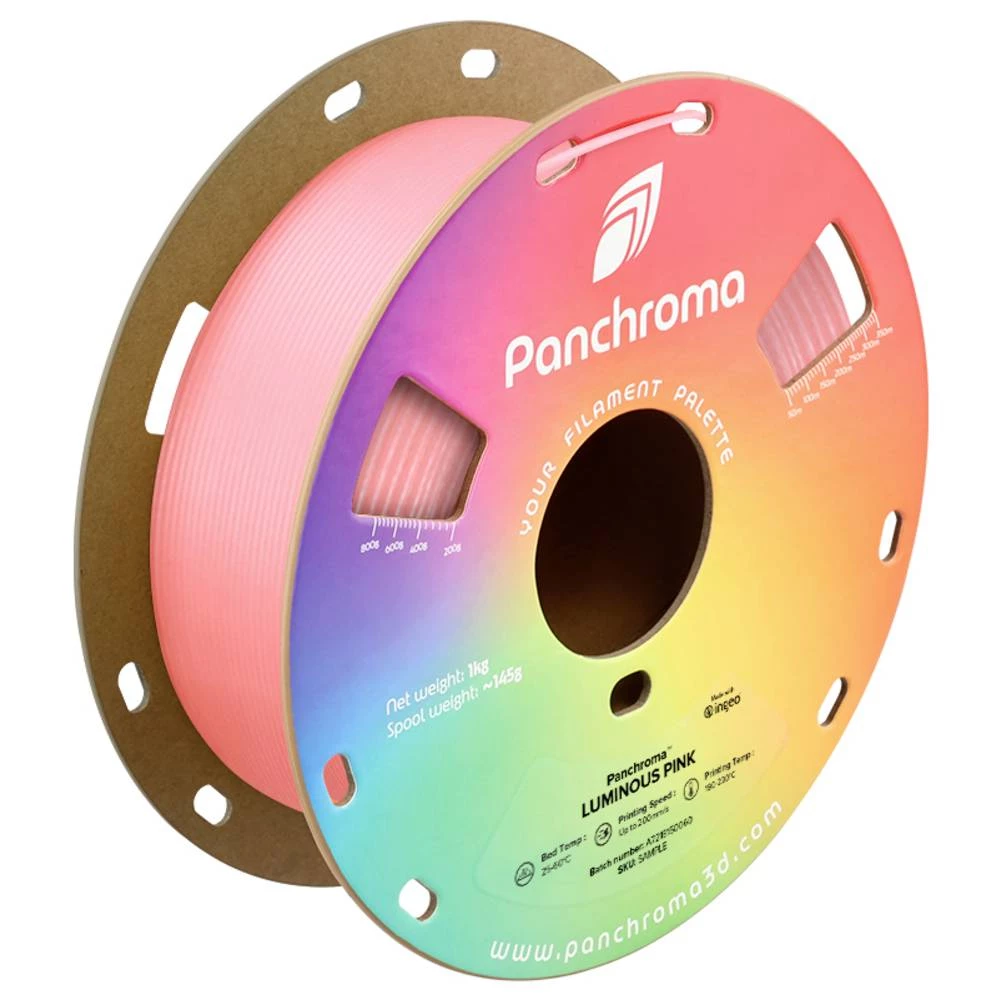 Polymaker CA02034 Panchroma™ Luminous 3D pisač filament PLA naknadno svjetleći 1.75 mm 1000 g ružičasta 1 kom. slika