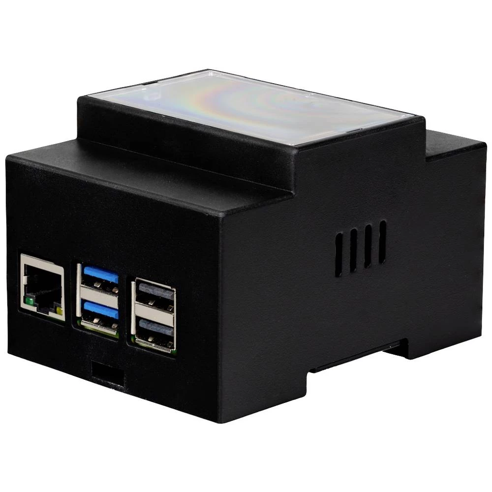 Joy-it RB-CaseP5-07B SBC kućište za montažu na DIN tračnicu crna slika