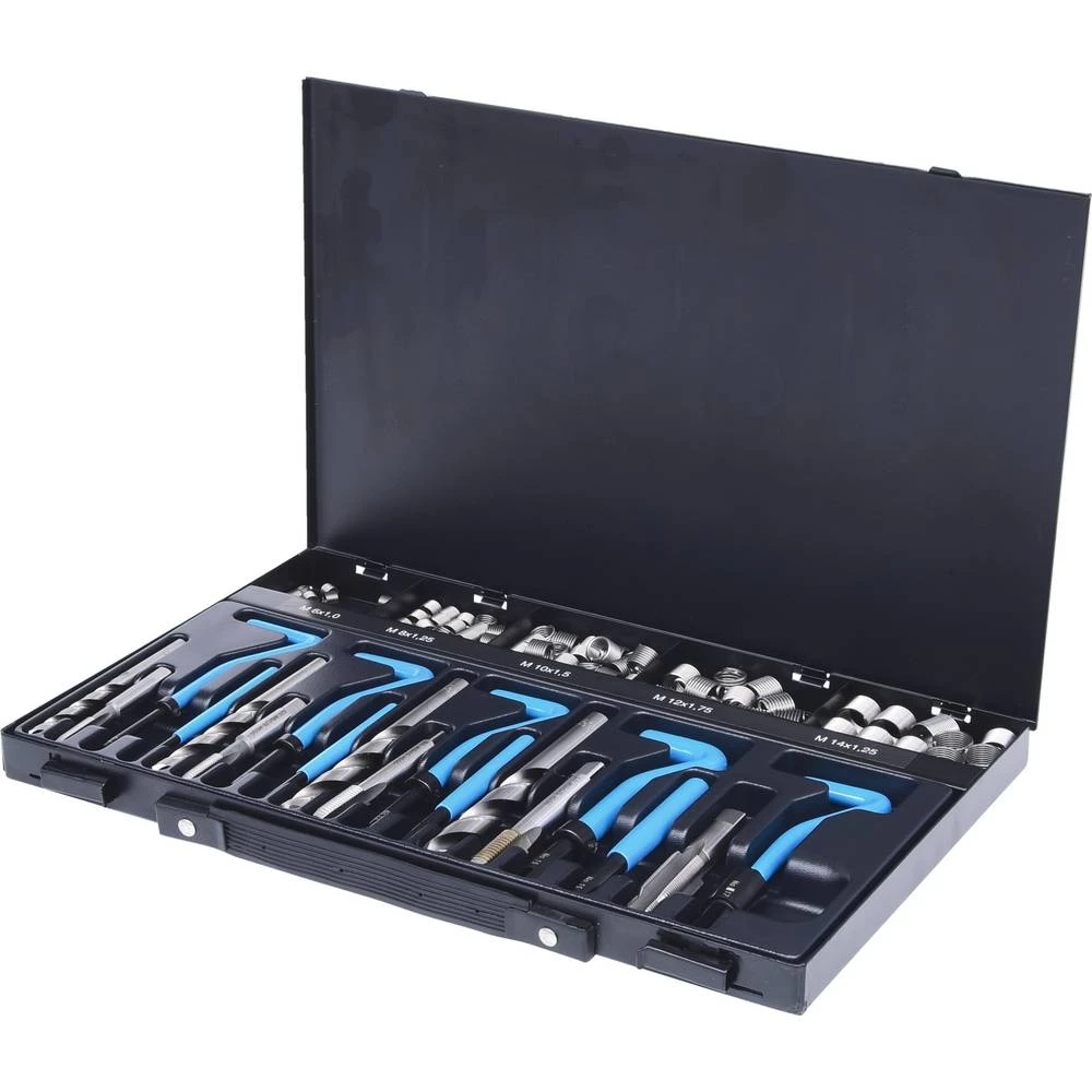 KS Tools 150.6160 Set za popravak navoja od nehrđajućeg čelika M6-M14, 113 kom slika