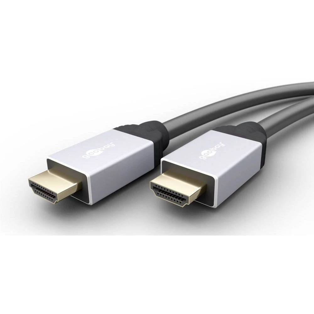 Goobay HDMI Priključni kabel [1x Muški konektor HDMI - 1x Muški konektor HDMI] 1.0 m Crna slika