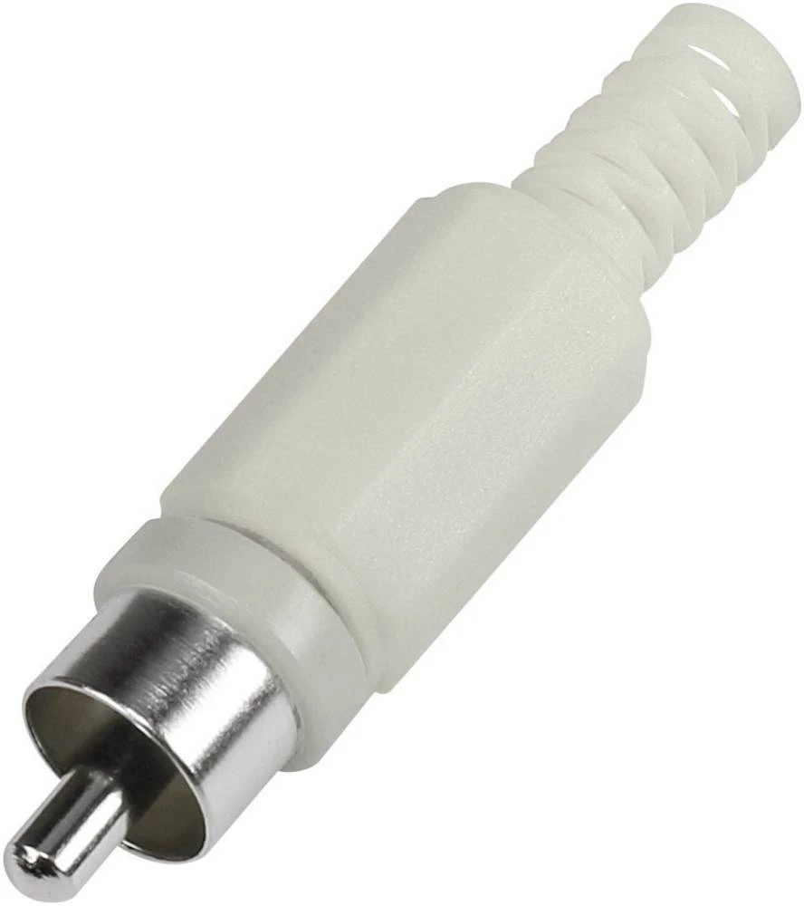 Činč konektor Ravni muški konektor Broj polova: 2 Bijela TRU COMPONENTS 1 ST slika