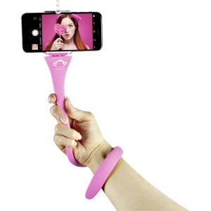 Monkeystick SELMONKEYP štap za selfije ružičasta Bluetooth, uklj. držač pametnog telefona slika