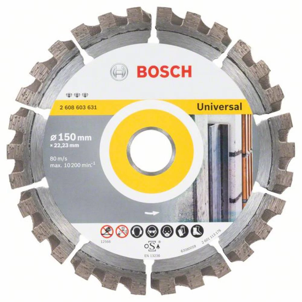Dijamantna rezna ploča Best for Universal, 150 x 22.23 x 2.4 x 12 mm Bosch Accessories 2608603631 promjer 150 mm 1 ST slika