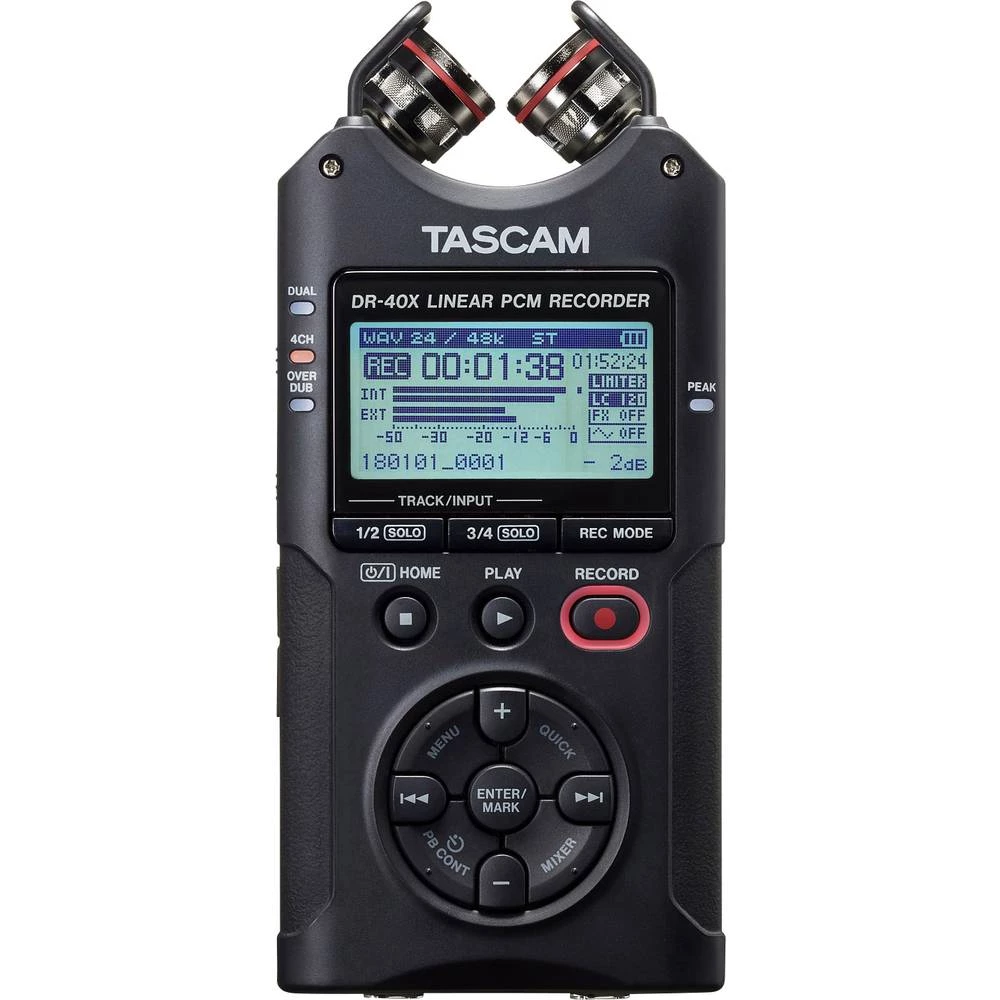 Audio snimač Tascam DR-40X Crna slika
