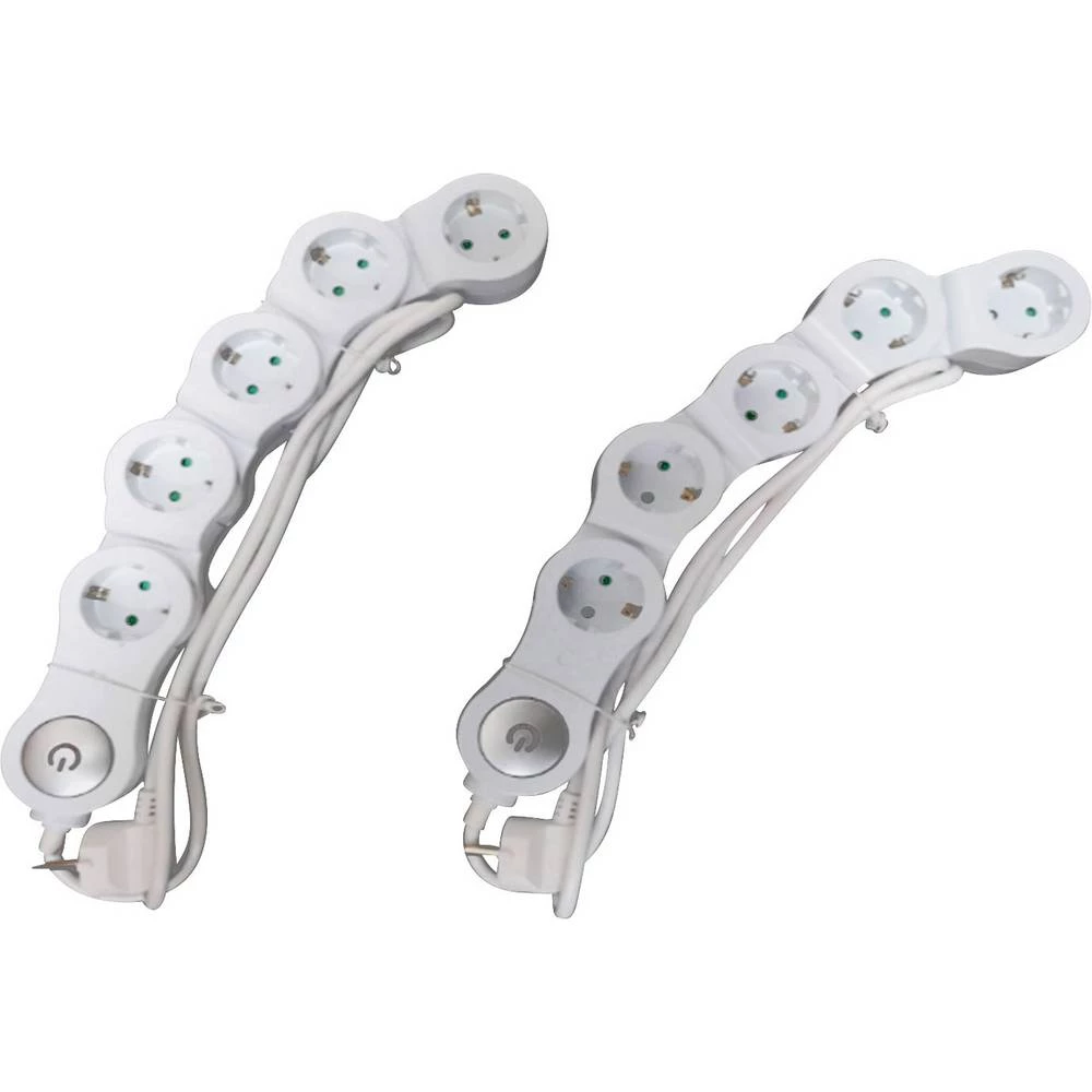 Goobay 41267 Razdjelna letva s prekidačem 5-struki Bijela Utičnica slika