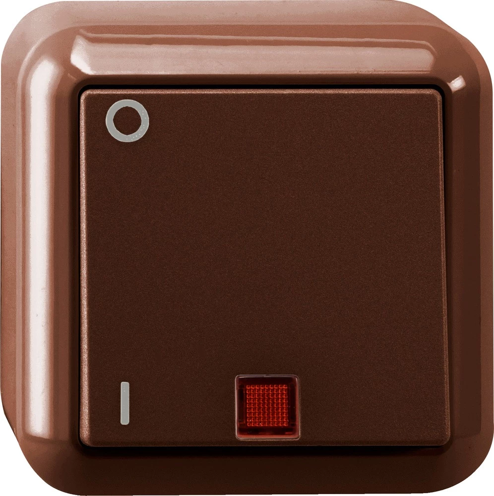 Prekidač IP20 Smeđa boja Merten MEG3102-8717 slika