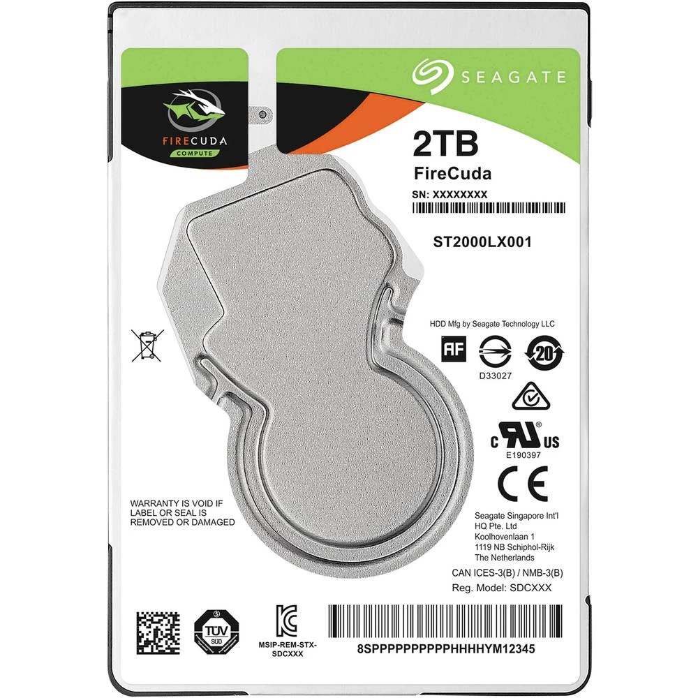 Unutarnji tvrdi disk 6.35 cm (2.5 ") 2 TB Seagate FireCuda Bulk ST2000LX001 SATA III slika
