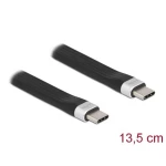 Delock USB-C kabel USB-C® utikač, USB-C® utikač 0.14 m crna 85770