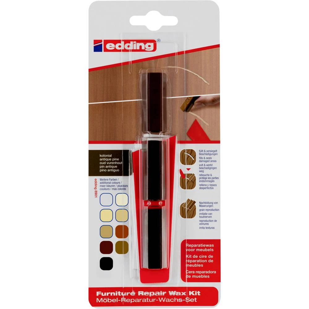 Edding 8901 4-8901-1-4607 set voska za popravak namještaja slika