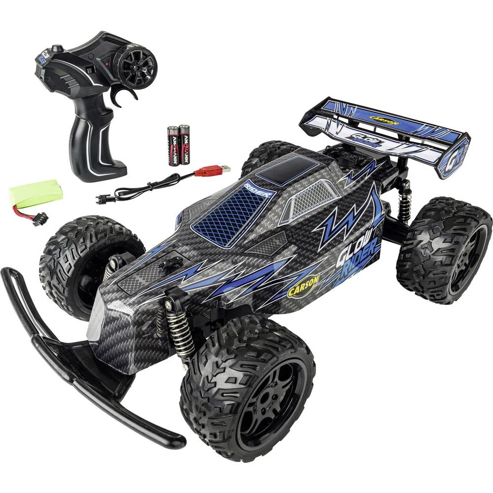 Carson Modellsport Glow Rider plava boja 1:12 RC model automobila električni buggy 100% RtR 2,4 GHz uklj. baterija, punj slika