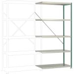 Dodatni modul regalne police (Š x V x d) 1000 x 2000 x 600 mm Čelični pod Manuflex RP1120.0001