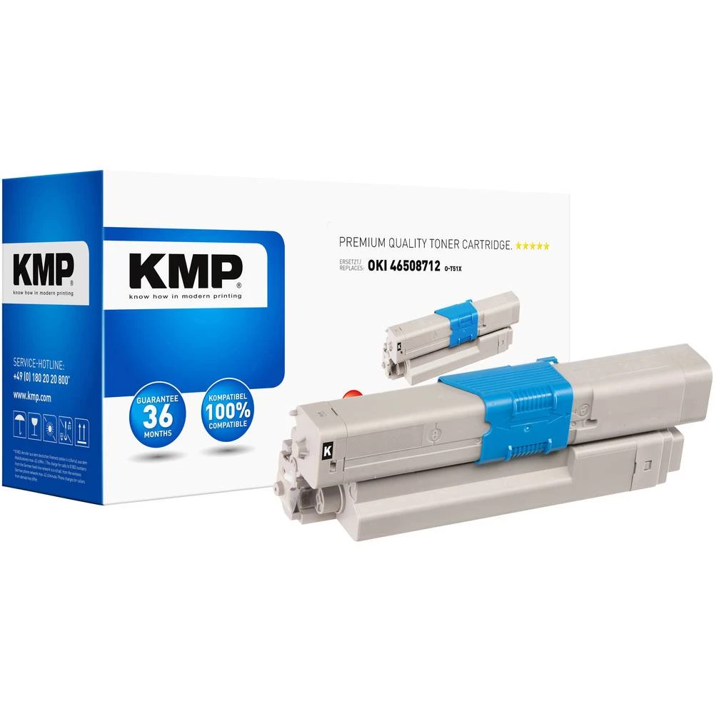 KMP Toner Zamijena OKI 46508712 Kompatibilan Crn 3500 Stranica O-T51X slika