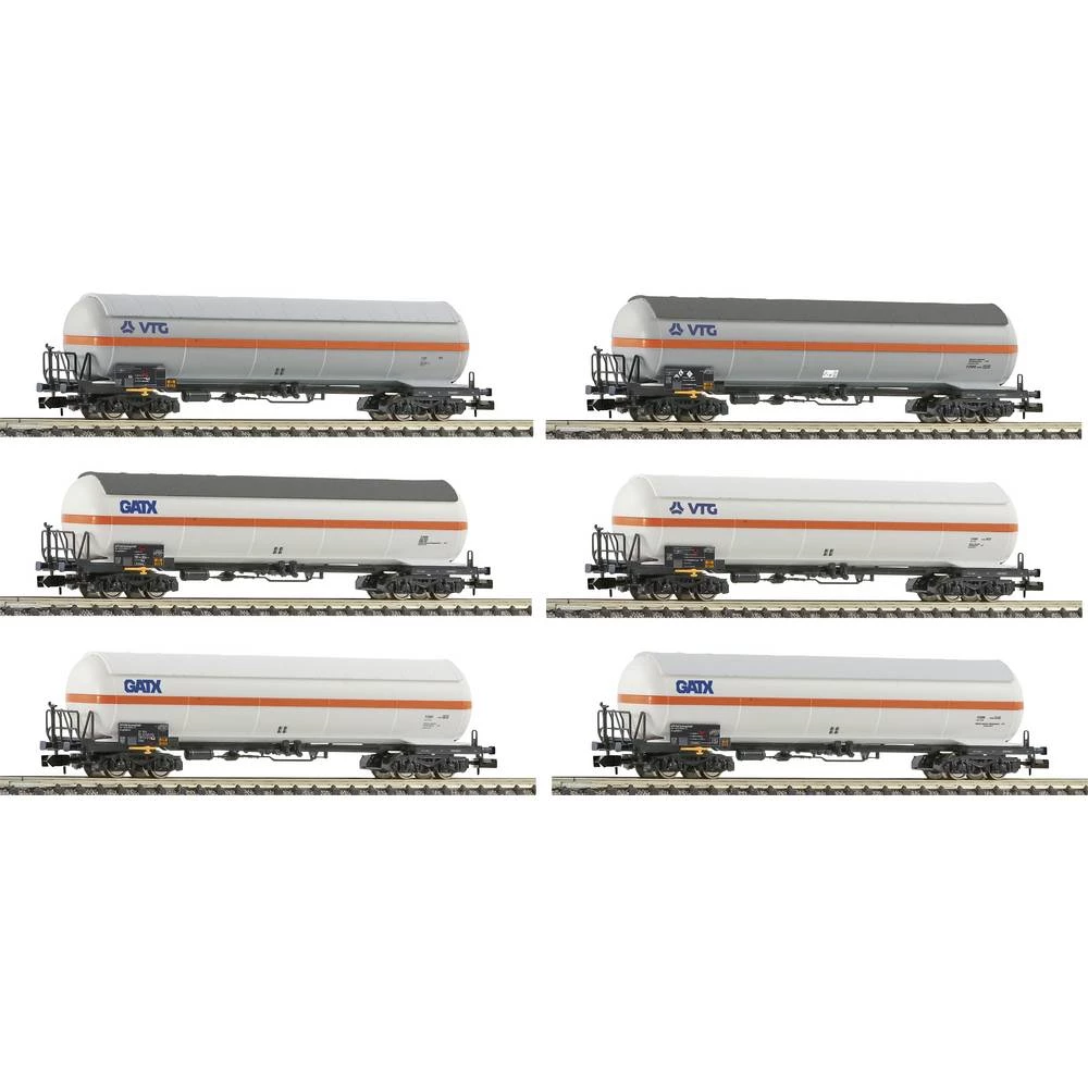 Fleischmann 849110 N set od 6 vagona cisterni za gorivo pod pritiskom GATX i VTG slika