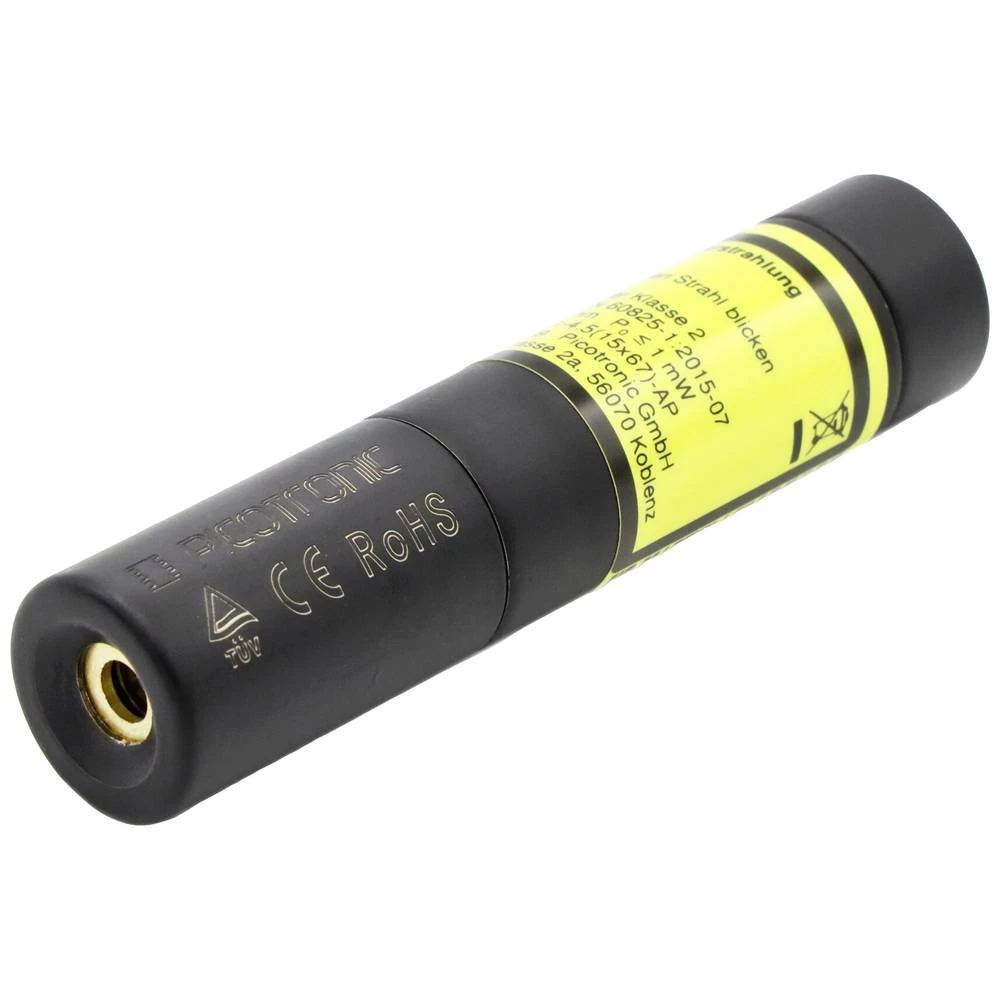Točkasti laser, crveni, 650nm, 1mW, klasa lasera 2, fokus 1m, 3-4.5V, 15x67mm, rad na baterije Laserfuchs točkasti laser slika