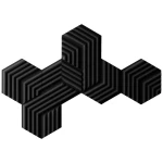 Elgato Wave Panels, Starter Set black akustička pjena (D x Š x V) 491 x 426 x 47 mm poliuretan (pu), poliesterska tkanina