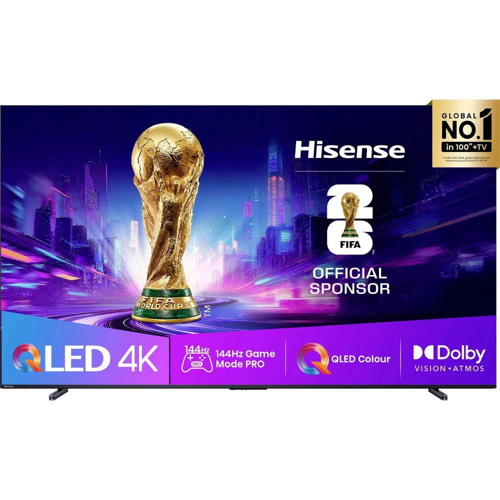 Hisense 100E7Q PRO OLED-TV 253 cm 100 palac Energetska učinkovitost 2021 E (A - G) crna slika