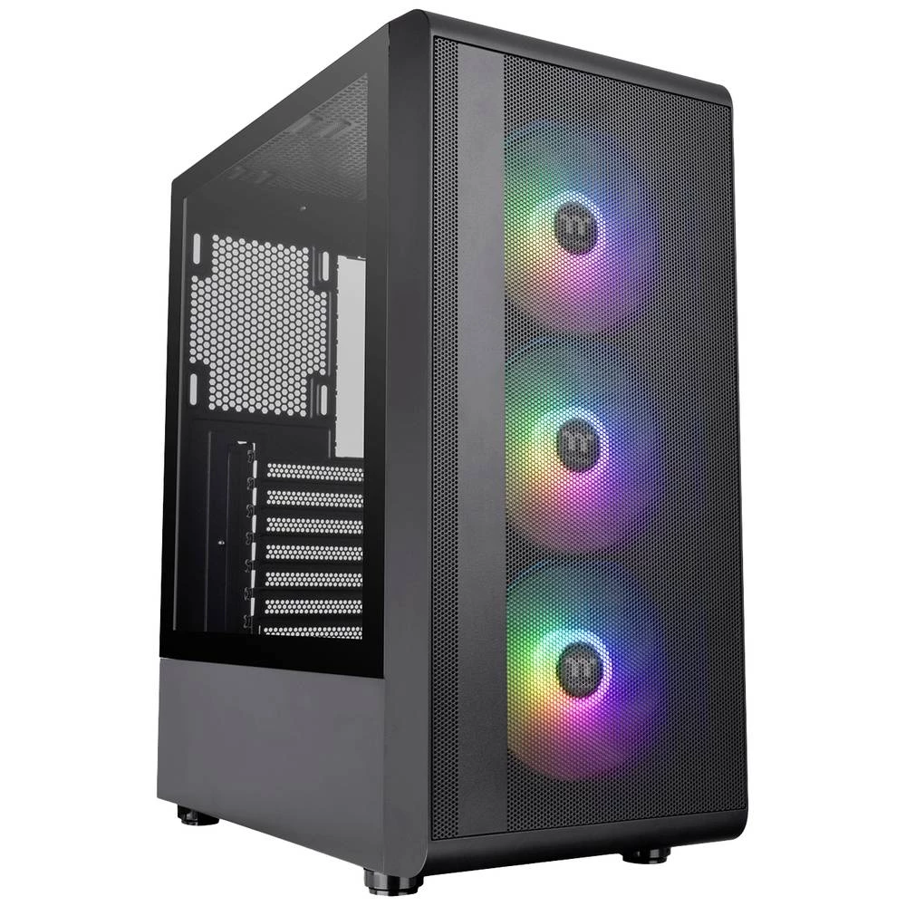 Thermaltake CA-1X2-00M1WN-00 midi-tower kućište za igraće računalo crna 3 predinstalirana LED ventilatora, bočni prozor slika