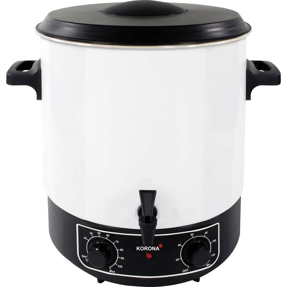 Korona automat za očuvanje toplih napitaka zaštita od pregrijavanja, funkcija tajmer bijela, crna slika