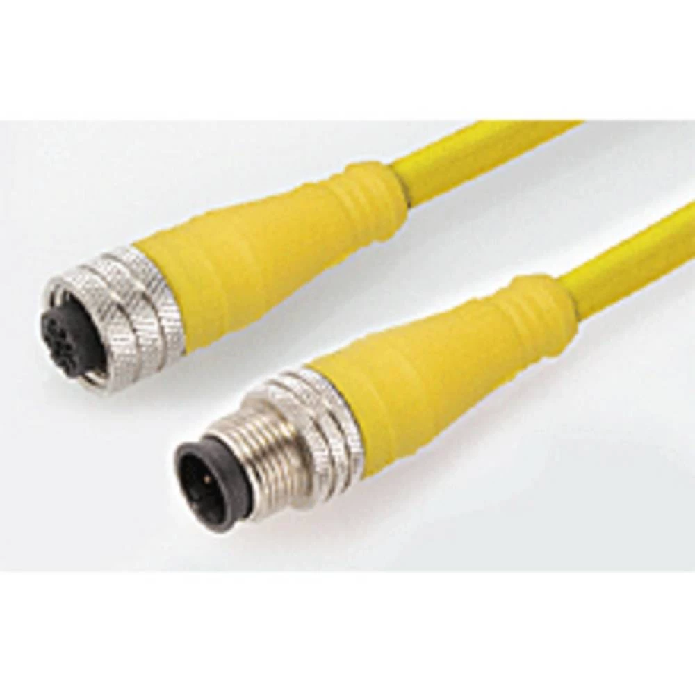 Molex 1200660899 Micro-Change (M12) Double-Ended Cordset, 4 Poles, Female (Straight) to Male (Straight), 18 AWG, TPE Cable slika