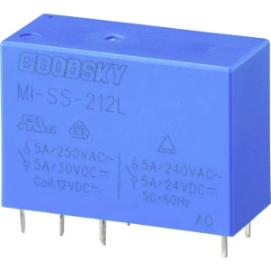 GoodSky MI-SS-212L relej za tiskane pločice 12 V/DC 5 A 2 prebacivanje 1 St. Tube slika