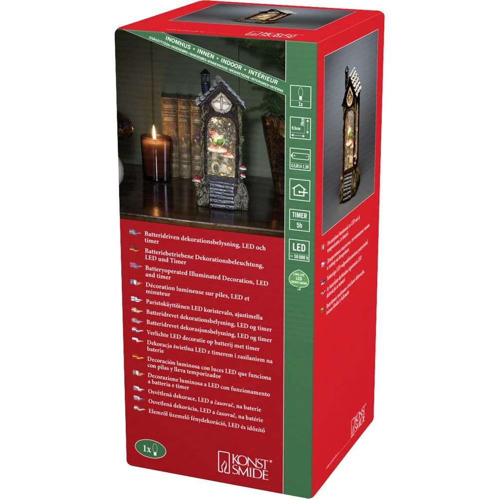 Konstsmide 4389-000 LED lampion ležeći vilenjak na gljivama LED smeđa boja <br slika